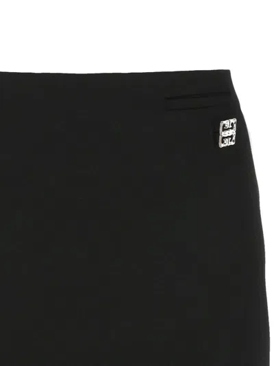 Givenchy Miniskirt With Logo In Black