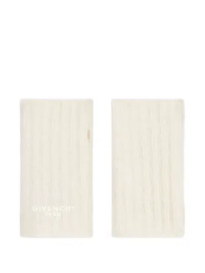 Givenchy Paris Mitaines Aus Alpakawolle In Weiss