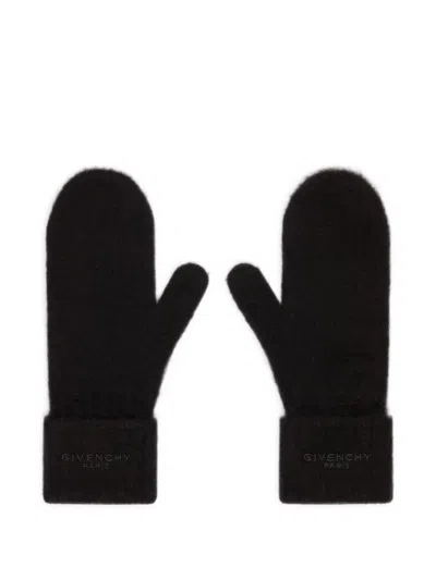 Givenchy Mittens In Alpaca Wool In Black