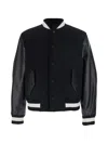 Givenchy Blouson Jacket In Mixed Materials In Black