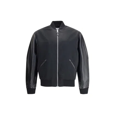 Givenchy Mix Material Jacket In Black