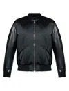 Givenchy Logo Embroidered Bomber Jacket In Black
