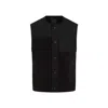 Givenchy Men's Mix Material Vest 4g Pocket In Black