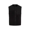 Givenchy Men's Mix Material Vest 4g Pocket In Black