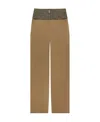 Givenchy Oversized Jeans In Mixed Denim And Viscose In Brown