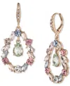 Givenchy Mixed Crystal Orbital Drop Earrings In Multi