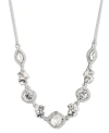 GIVENCHY MIXED CRYSTAL STATEMENT NECKLACE, 16" + 3" EXTENDER