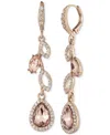 Givenchy Mixed Crystal Vine Linear Drop Earrings In Turq,aqua