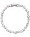 Givenchy Mixed Cubic Zirconia All-around Flex Bracelet In Silver