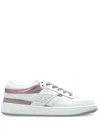 Givenchy Mixed Leather Sneakers In White