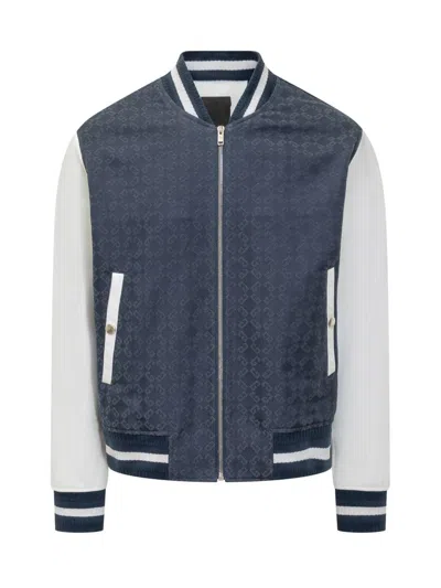 Givenchy Mixed Mat Varsity Jacket
