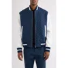 Givenchy Mixed Media 4g Monogram Jacquard Varsity Jacket In Multi