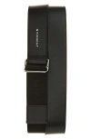Givenchy Mixed Media Double Ring Belt In Black