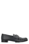 Givenchy Classic Lambskin Loafers With Ruched Detailing In Black
