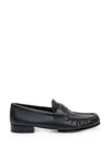 Givenchy Classic Lambskin Loafers With Ruched Detailing In Black
