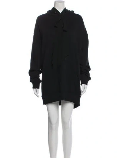 Pre-owned Givenchy Mock Neck Mini Dress In Black