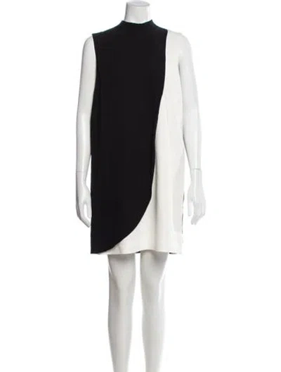 Pre-owned Givenchy Mock Neck Mini Dress W/ Tags In Black