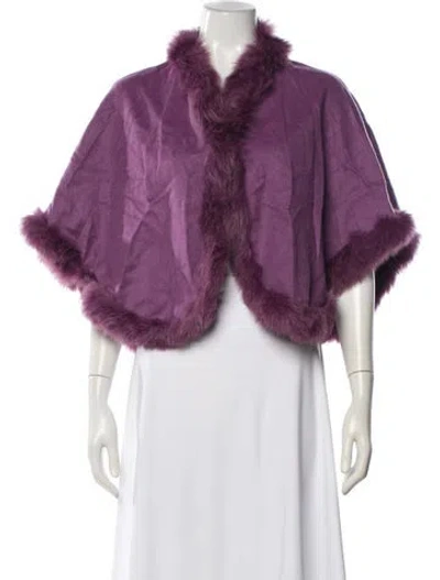 Pre-owned Givenchy Mock Neck Sweater In Purple