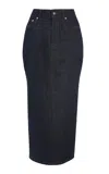 Givenchy Women Midnight Blue Stretch Denim Skirt