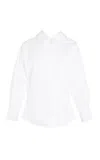 Givenchy Long-sleeve Slashed Shirt In White