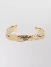 Givenchy Modern Open Cuff Bracelet Textured Finish In Gold
