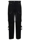 Givenchy Modular Pants With Adjustable Straps And Zippered Pockets In Black