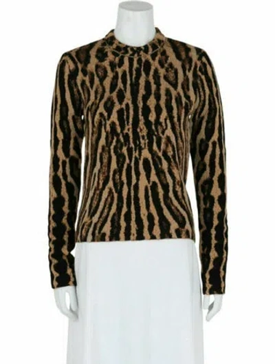 Pre-owned Givenchy Mohair Cropped Sweater W/ Tags In Brown