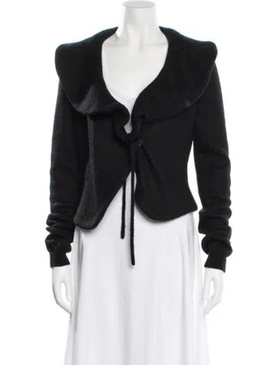 Pre-owned Givenchy Mohair Evening Jacket In Black