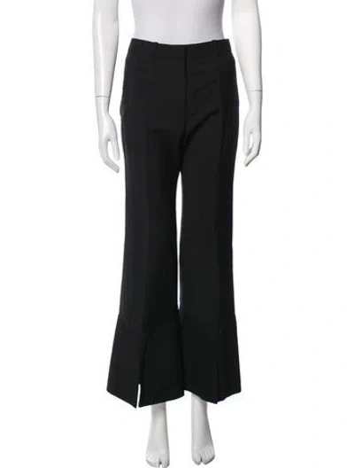 Pre-owned Givenchy Mohair Flared Pants In Black