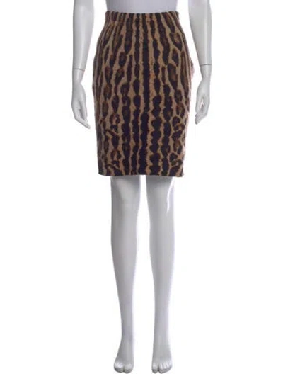 Pre-owned Givenchy Mohair Knee-length Skirt W/ Tags In Multi
