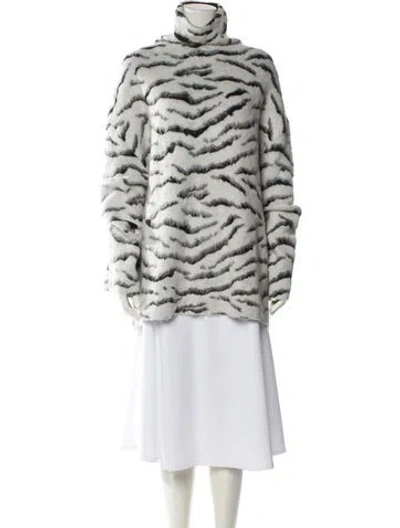 Pre-owned Givenchy Mohair Striped Sweater In Multi