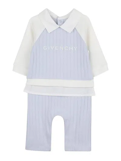 Givenchy Babies' Onesie With Logo In Blue