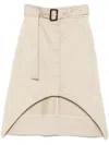 Givenchy Jupe Asymétrique En Coton Monogramme 72 In Neutrals