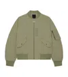 Givenchy Green Nylon Bomber Jacket In Green
