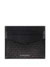 Givenchy Braided-effect Leather Cardholder In 灰色