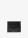 Givenchy Braided-effect Leather Cardholder In Black