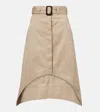 Givenchy Jupe Asymétrique En Coton Monogramme 72 In Beige