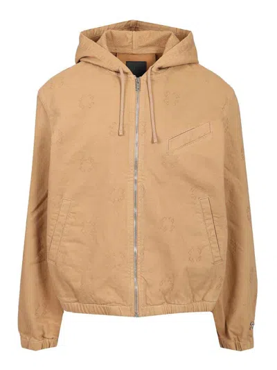 Givenchy Monogram 72 Denim Jacket In Nude