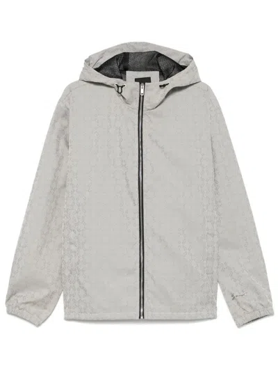 Givenchy Men's Monogram 72 Jacquard Anorak In Gray