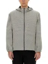 Givenchy Men's Monogram 72 Jacquard Anorak In Grey