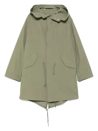 Givenchy Monogram 72-jacquard Coat In Green