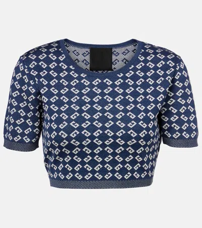 GIVENCHY MONOGRAM 72 JACQUARD CROP TOP