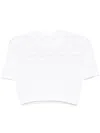 Givenchy Cropped Sweater In Monogram 72 Jacquard In White