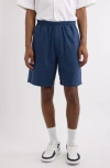 Givenchy Monogram 72 Jacquard Denim Bermuda Shorts In Blue