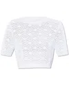 Givenchy Cropped Sweater In Monogram 72 Jacquard