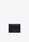 Givenchy Braided-effect Leather Cardholder In Black