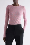 Givenchy Monogram 72 Mesh Fitted Bodysuit In Skin Rose