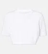 Givenchy Cropped Sweater In Monogram 72 Jacquard In White