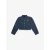 Givenchy Monogram Brand-embroidery Denim Jacket 10- In Denim Lave