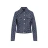 Givenchy Logomania Denim Jacket In Blue